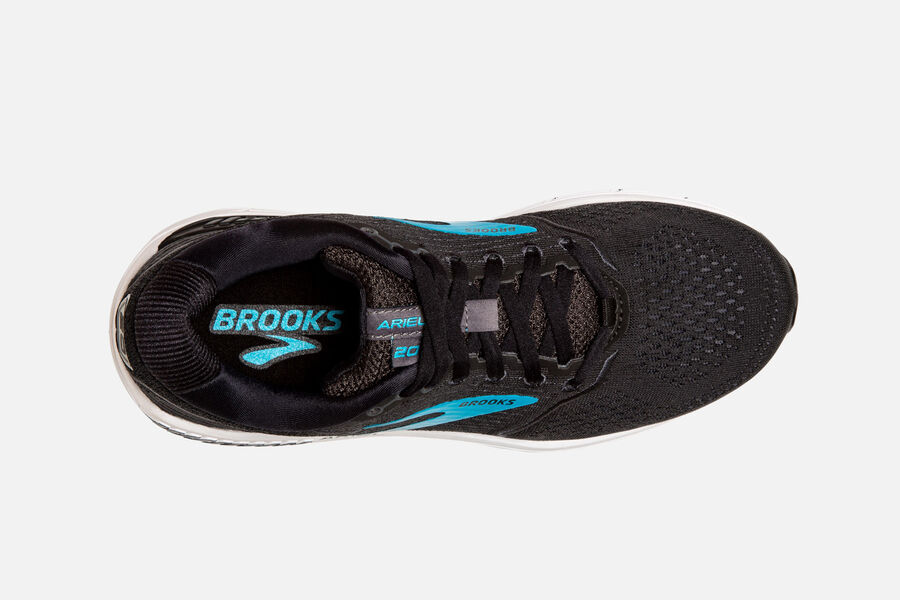 Brooks Ariel \'20 Road Loopschoenen Dames - Zwart/Blauw - 348156TNA